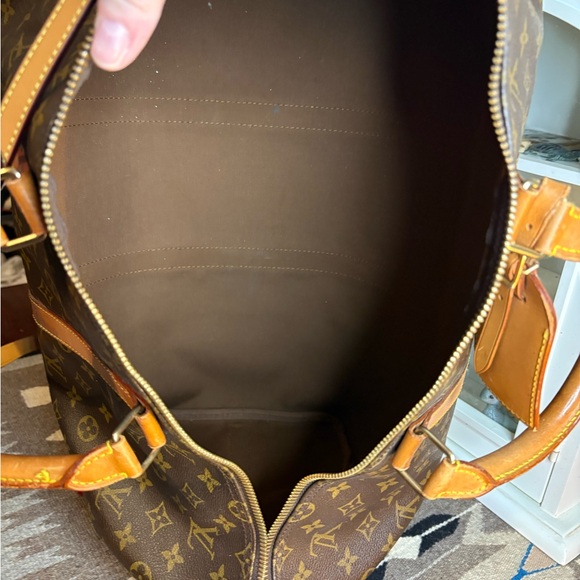 Louis Vuitton Vintage Brown Monogram Keepall 50. Made in France July 1992. - Picture 8 of 16